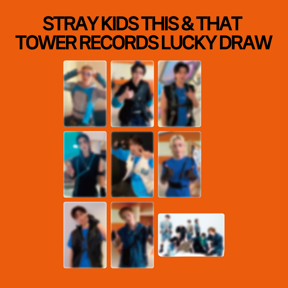 [PRE-ORDER] Stray Kids 10th Mini Album - THIS & THAT Tower Records Lucky Draw Photocard