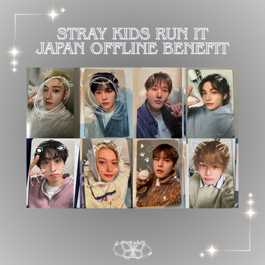 [PRE-ORDER] Stray Kids World Tour 'RUN IT' Japan Pop Up Store Offline Benefit Photocard