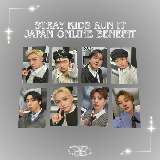 [PRE-ORDER] Stray Kids World Tour 'RUN IT' Japan MD Online Benefit Photocard