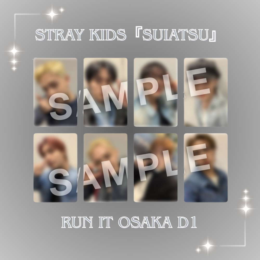 [PRE-ORDER] Stray Kids 4th Japanese Mini Album - 『SUIATSU』 'RUN IT' Osaka Offline Day 1 POB Benefit Photocard