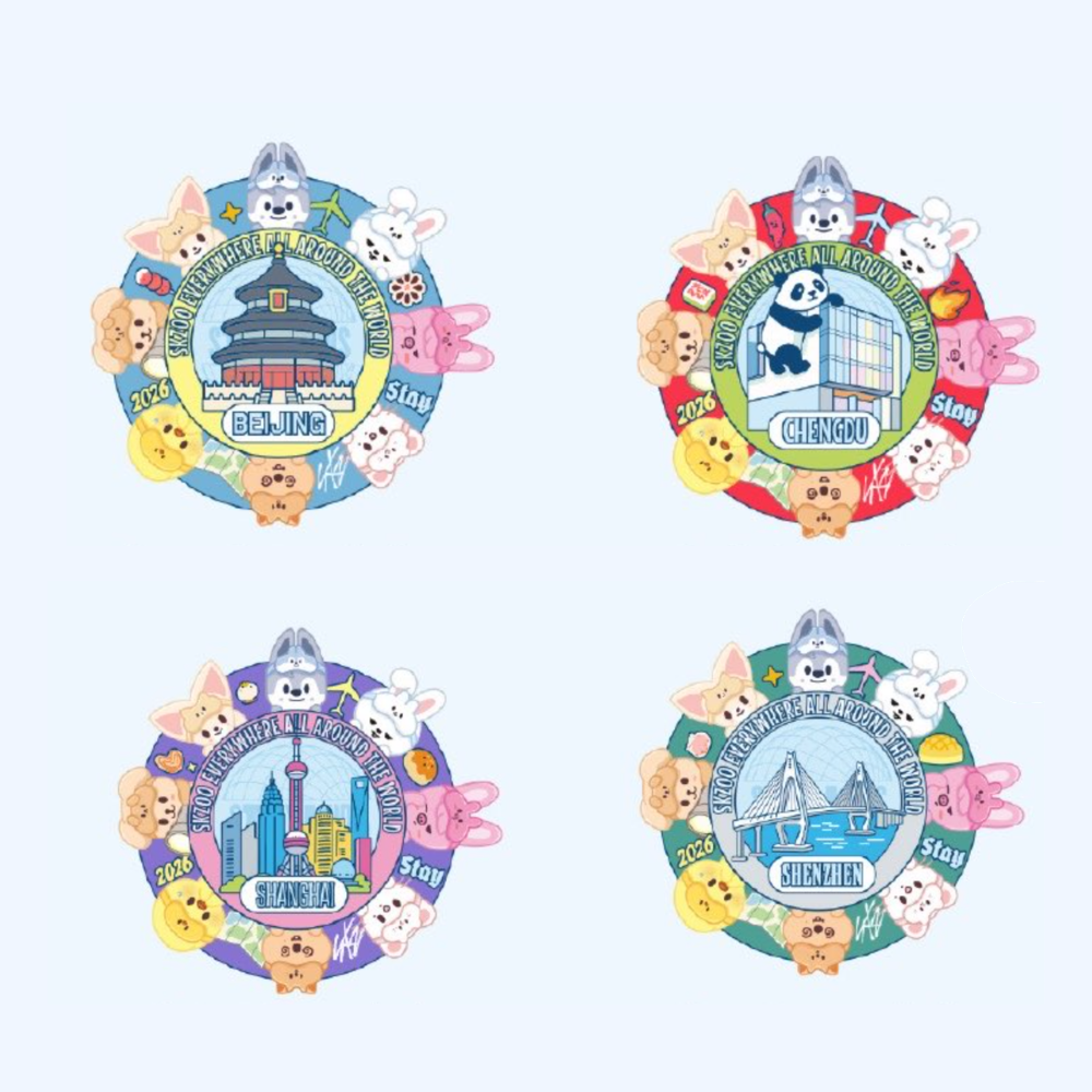 [PRE-ORDER] SKZOO Metal Magnetic Badge (Offline Exclusive) - Stray Kids SKZOO Everywhere All Around the World China Pop Up MD