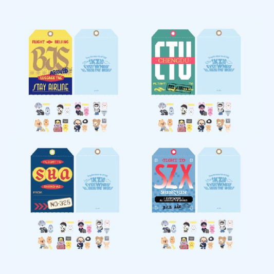 [PRE-ORDER] SKZOO Luggage Tag & Sticker Sets (Offline Exclusive) - Stray Kids SKZOO Everywhere All Around the World China Pop Up MD