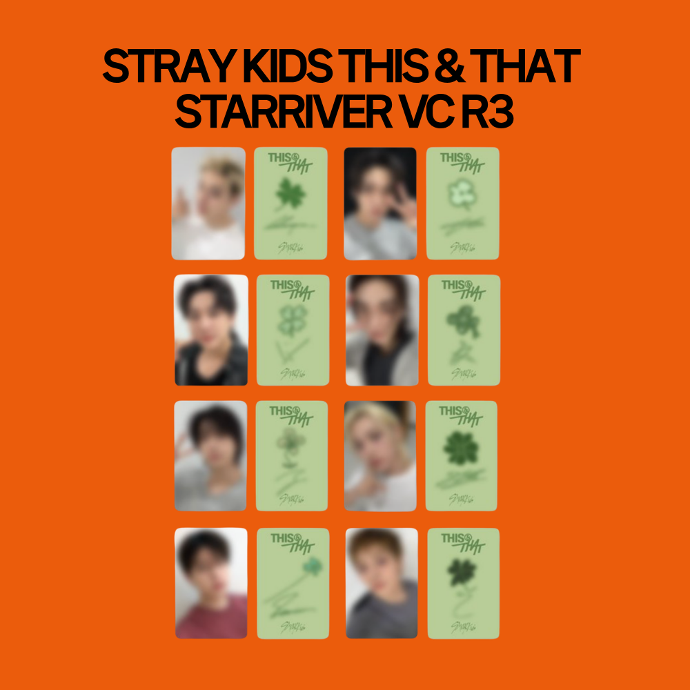 [PRE-ORDER] Stray Kids 10th Mini Album - THIS & THAT Starriver VC R3 POB Benefit Photocard