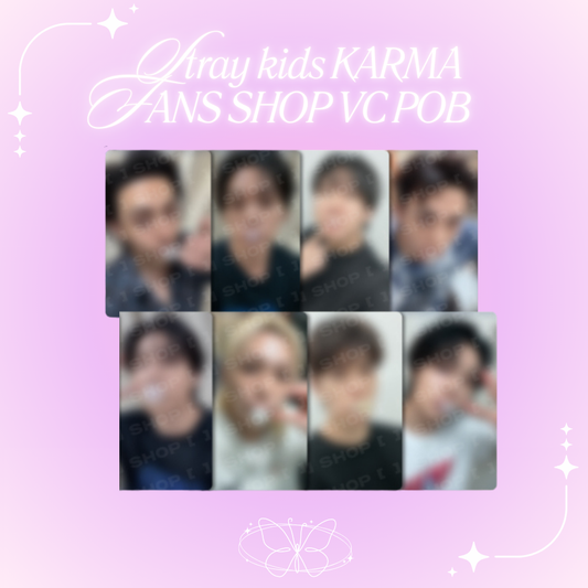 [PRE-ORDER] Stray Kids KARMA JYP FANS SHOP VC Event POB Photocard