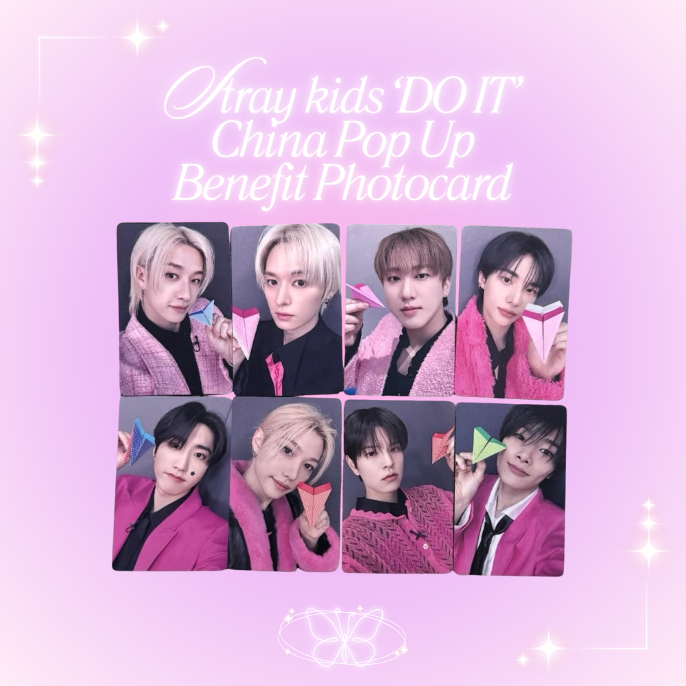 [PRE-ORDER] Stray Kids 'DO IT' Pop Up Store China Benefit Photocard