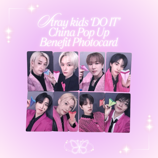 [PRE-ORDER] Stray Kids 'DO IT' Pop Up Store China Benefit Photocard