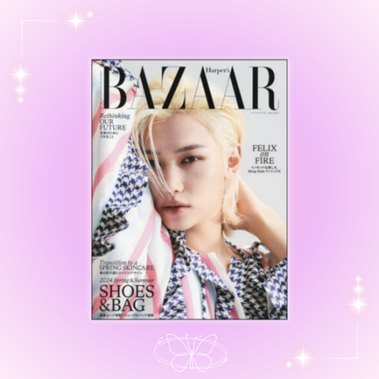 Stray Kids Felix Harper's Bazaar Japan Magazine - April 2024 Issue