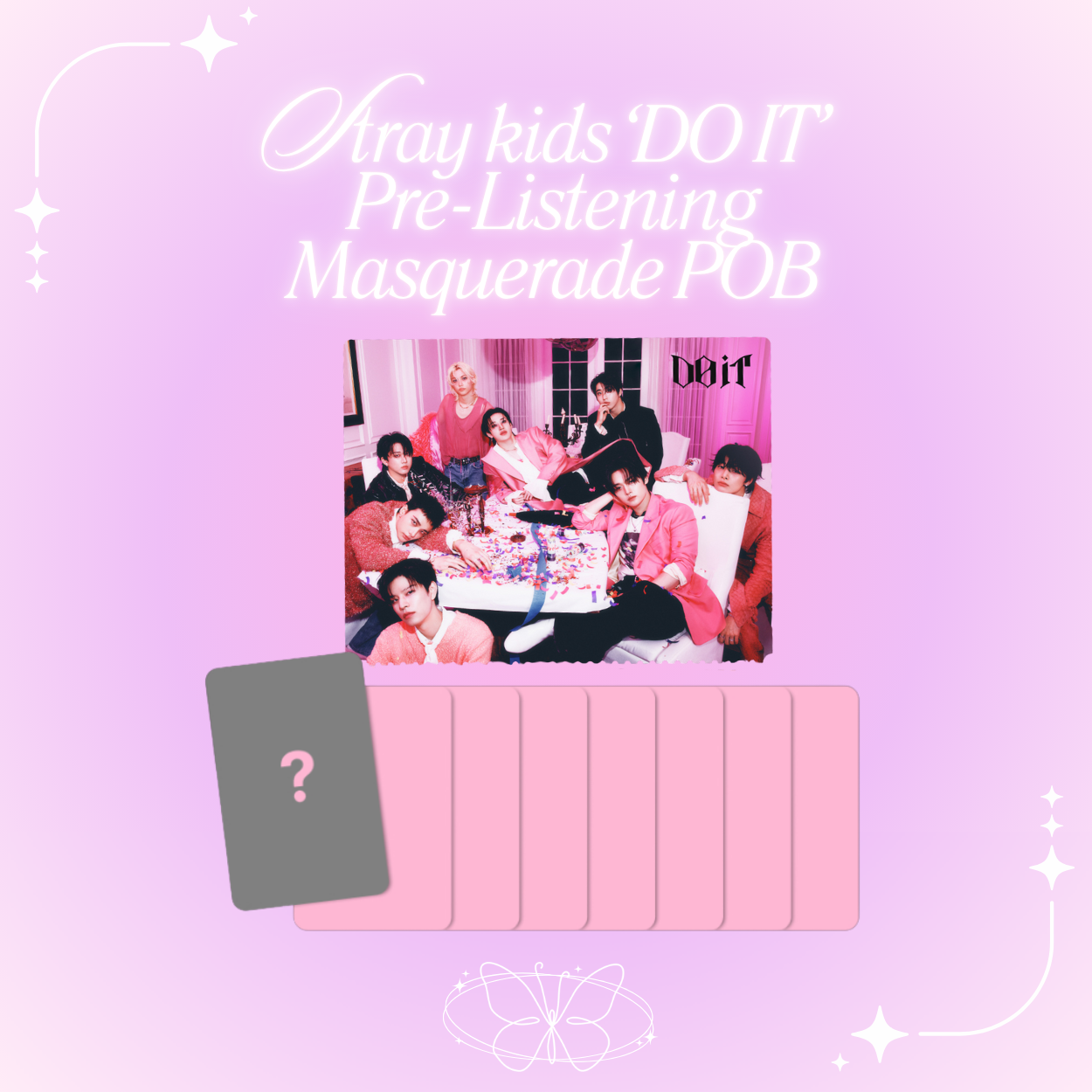 [PRE-ORDER] Stray Kids IT TAPE 'DO IT' Pre-Listening Masquerade POB Benefit Photocard
