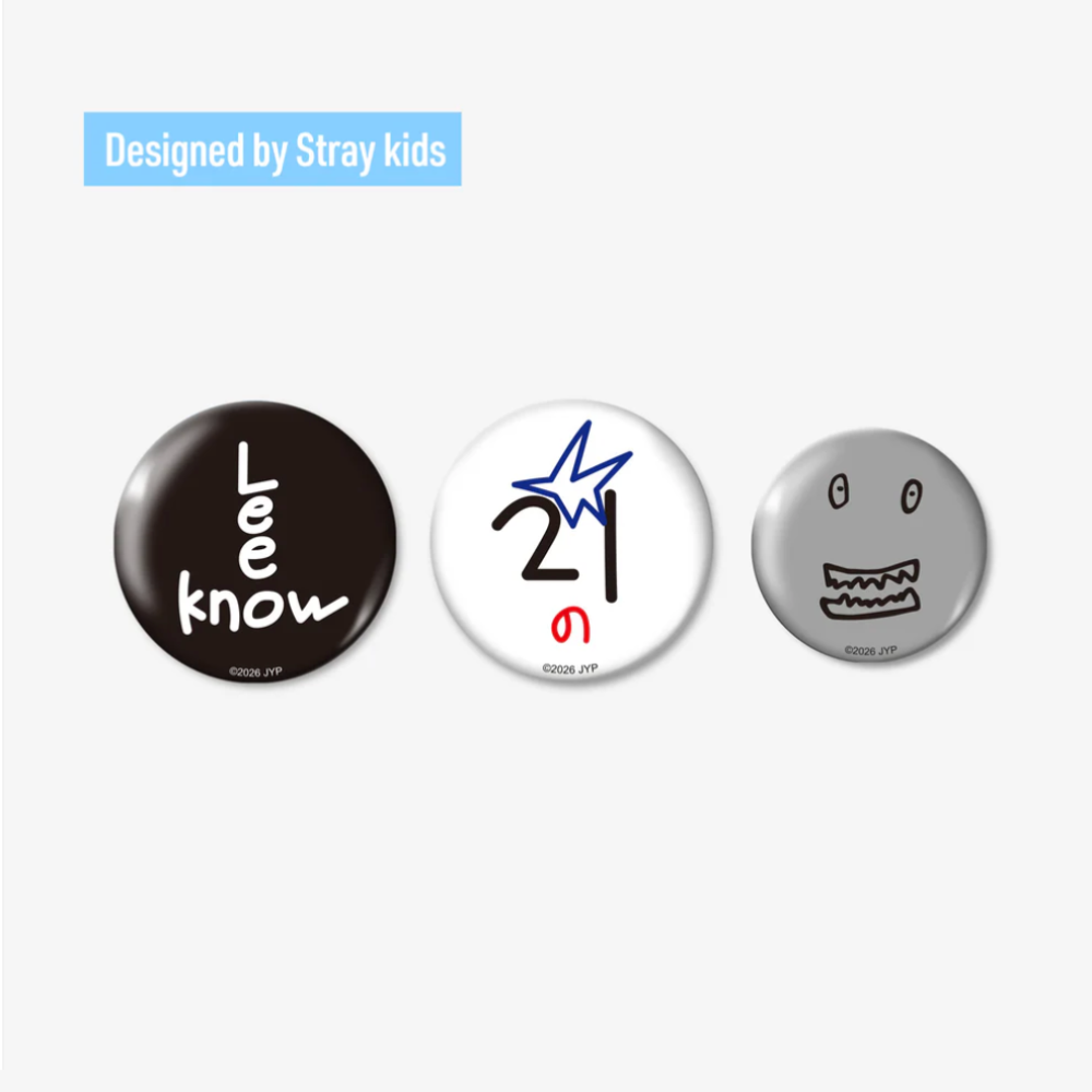 [PRE-ORDER] Badge Set - Stray Kids World Tour 'RUN IT' Japan MD