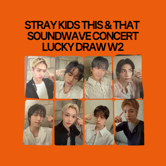 [PRE-ORDER] Stray Kids 10th Mini Album - THIS & THAT Soundwave Concert Lucky Draw Week 2 Photocard A