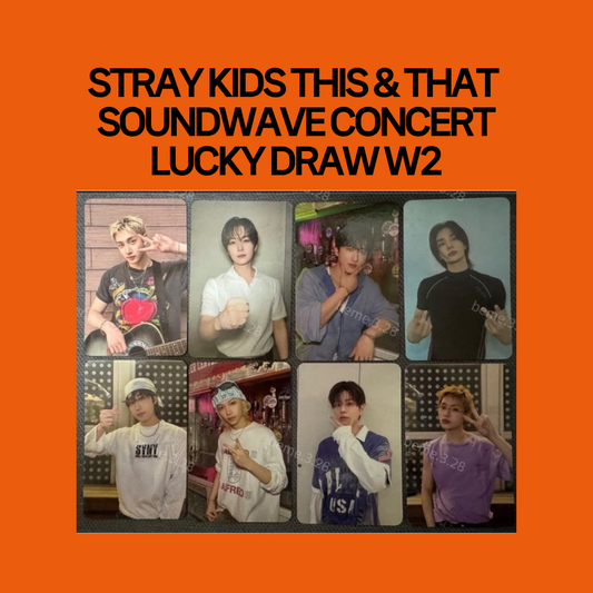 [PRE-ORDER] Stray Kids 10th Mini Album - THIS & THAT Soundwave Concert Lucky Draw Week 2 Photocard B