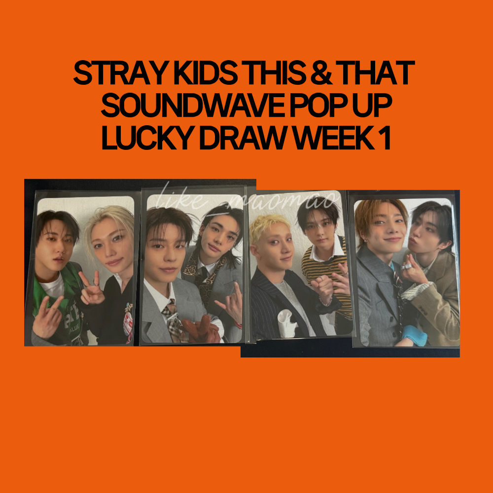 [PRE-ORDER] Stray Kids 10th Mini Album - THIS & THAT Pop Up Store Soundwave Lucky Draw Week 1 Unit Photocard