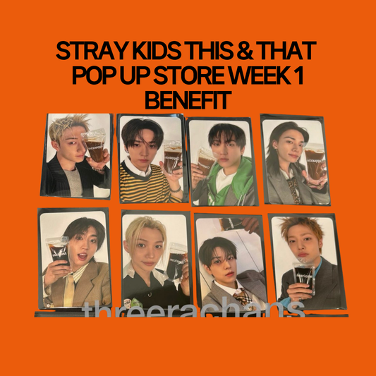 [PRE-ORDER] Stray Kids 10th Mini Album - THIS & THAT Pop Up Store Week 1 Benefit Photocard