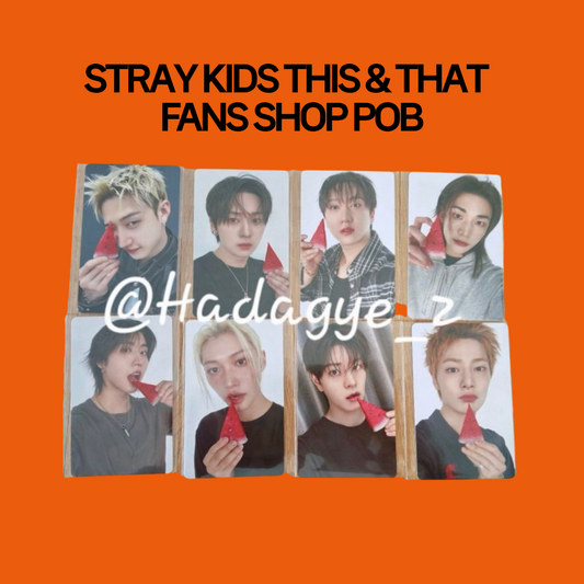 [PRE-ORDER] Stray Kids 10th Mini Album - THIS & THAT FANS Shop POB Benefit Photocard