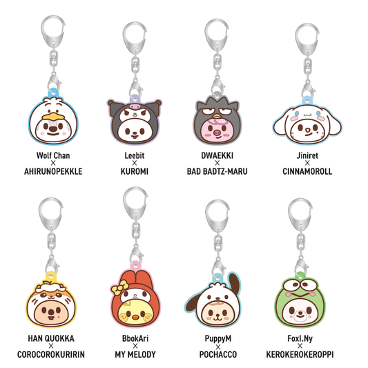 [PRE-ORDER] SKZOO X SANRIO CHARACTERS Key Cover - Stray Kids World Tour 'RUN IT' 2nd Lineup Japan MD