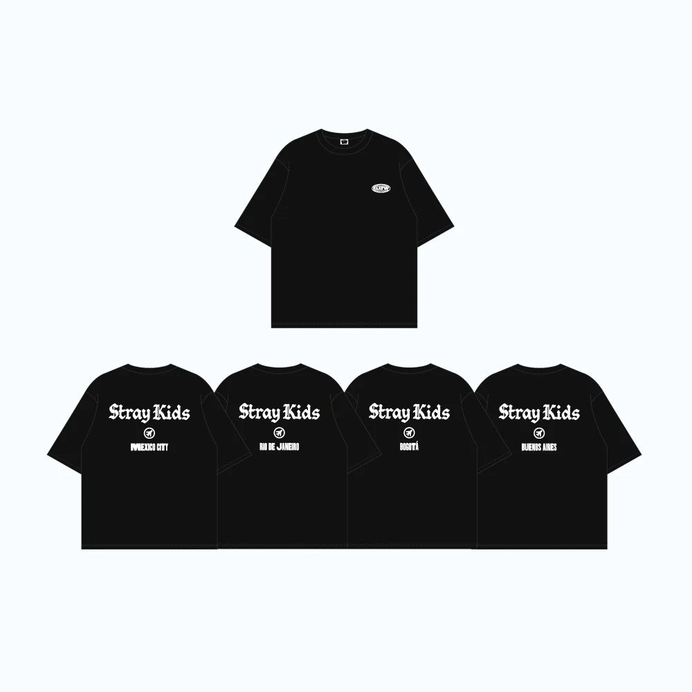 [PRE-ORDER] T-Shirt - Stray Kids SKZOO Everywhere All Around the World Online Pop Up MD
