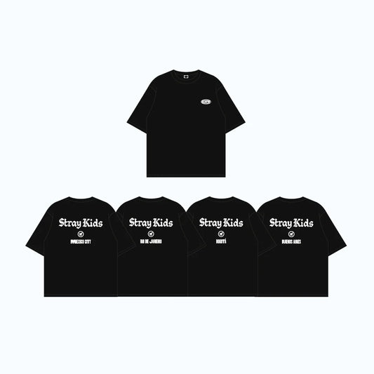 [PRE-ORDER] T-Shirt - Stray Kids SKZOO Everywhere All Around the World Online Pop Up MD