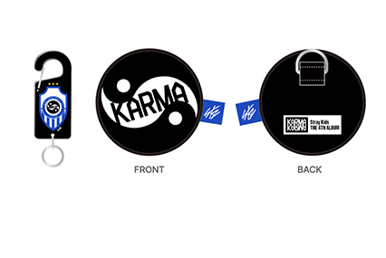 [PRE-ORDER] Acrylic Carabiner & Ball Pouch Set - Stray Kids 'KARMA' Pop Up Store