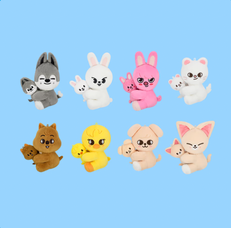 [PRE ORDER] SKZOO Magnet Plush Set - Stray Kids DominATE CelebrATE Pop-up Store MD