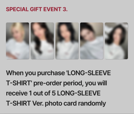 [PRE-ORDER] Long Sleeve T-Shirt - ITZY Tunnel Vision Pop up Store MD