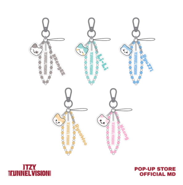 [PRE-ORDER] TWINZY x TNVS Beads Strap Keyring - ITZY Tunnel Vision Pop up Store MD