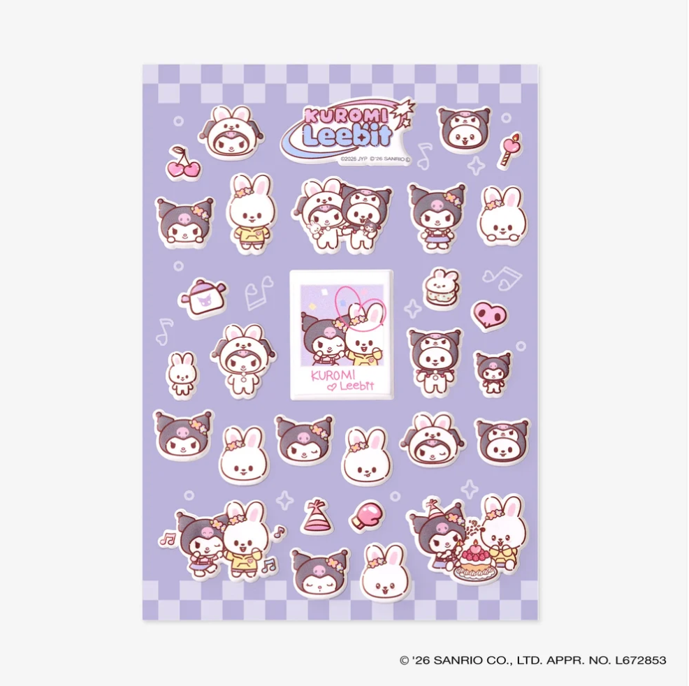 [PRE-ORDER] SKZOO X SANRIO CHARACTERS Sticker - Stray Kids World Tour 'RUN IT' 2nd Lineup Japan MD