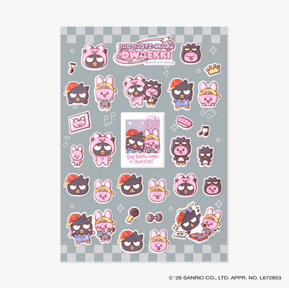 [PRE-ORDER] SKZOO X SANRIO CHARACTERS Sticker - Stray Kids World Tour 'RUN IT' 2nd Lineup Japan MD