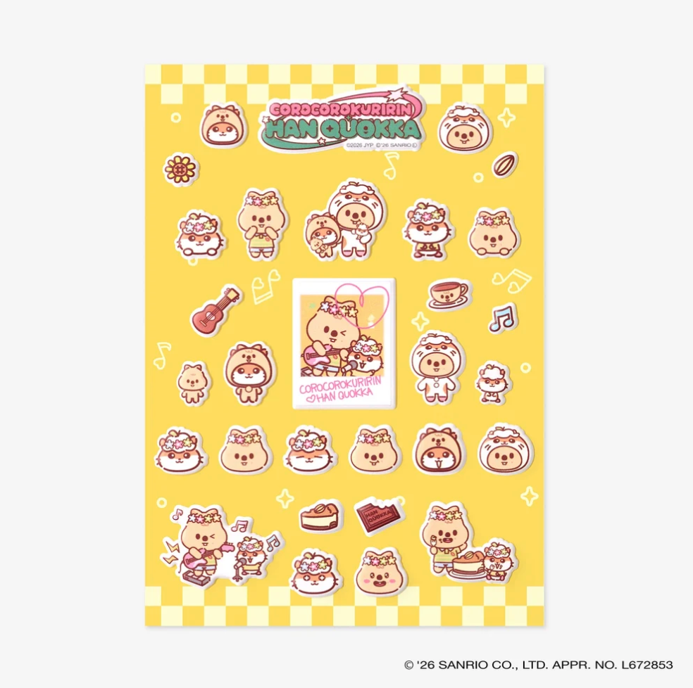 [PRE-ORDER] SKZOO X SANRIO CHARACTERS Sticker - Stray Kids World Tour 'RUN IT' 2nd Lineup Japan MD