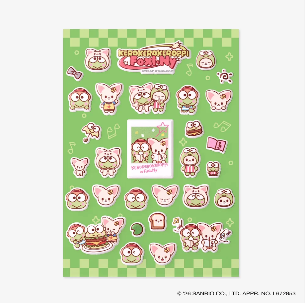 [PRE-ORDER] SKZOO X SANRIO CHARACTERS Sticker - Stray Kids World Tour 'RUN IT' 2nd Lineup Japan MD