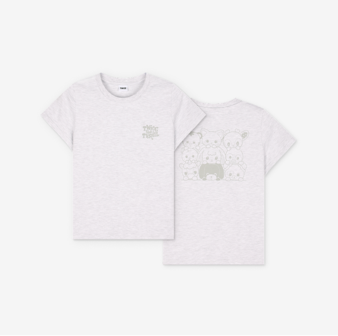 [PRE-ORDER] T-Shirt (Grey) - TWICE THE THRILL Pop Up MD