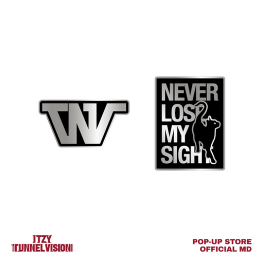 [PRE-ORDER] Metal Badge Set - ITZY Tunnel Vision Pop up Store MD