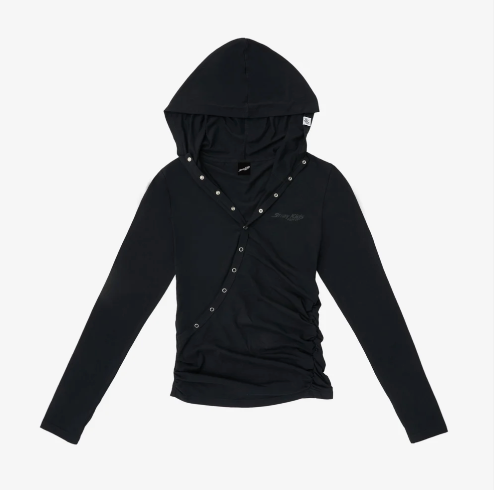 [PRE-ORDER] Hood Long Sleeve T-Shirt - Stray Kids World Tour 'RUN IT' 2nd Lineup Japan MD