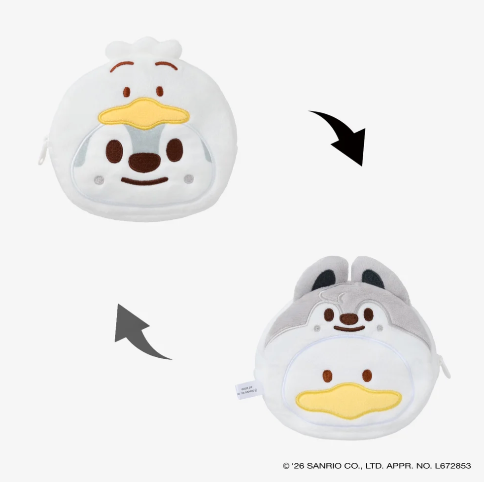 [PRE-ORDER] SKZOO X SANRIO CHARACTERS Reversable Pouch - Stray Kids World Tour 'RUN IT' 2nd Lineup Japan MD