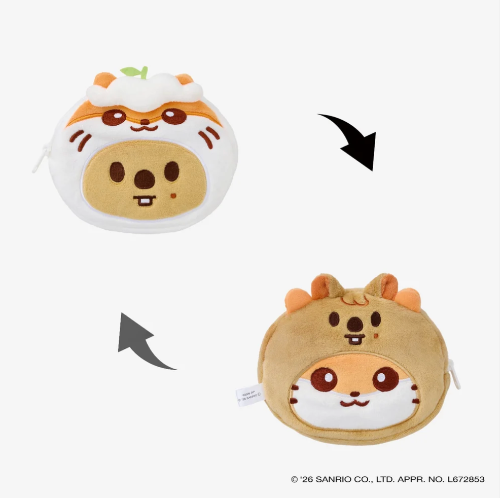 [PRE-ORDER] SKZOO X SANRIO CHARACTERS Reversable Pouch - Stray Kids World Tour 'RUN IT' 2nd Lineup Japan MD