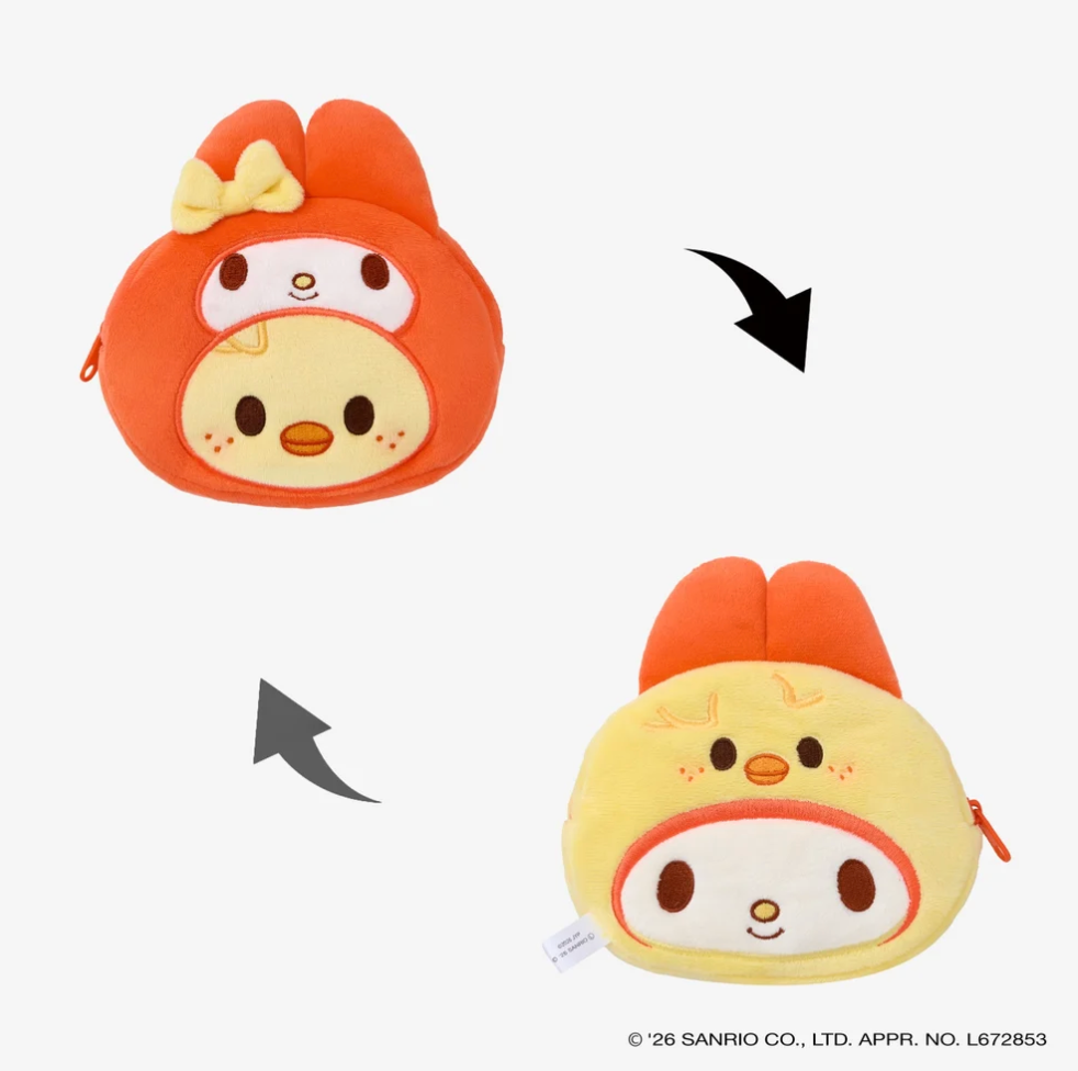 [PRE-ORDER] SKZOO X SANRIO CHARACTERS Reversable Pouch - Stray Kids World Tour 'RUN IT' 2nd Lineup Japan MD