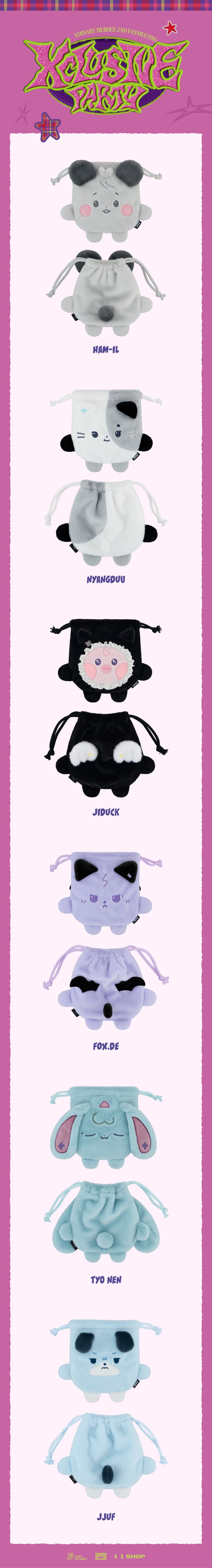 [PRE-ORDER] Xdinary Monsters String Pouch - Xdinary Heroes 2nd Fanmeeting Xclusive Party MD