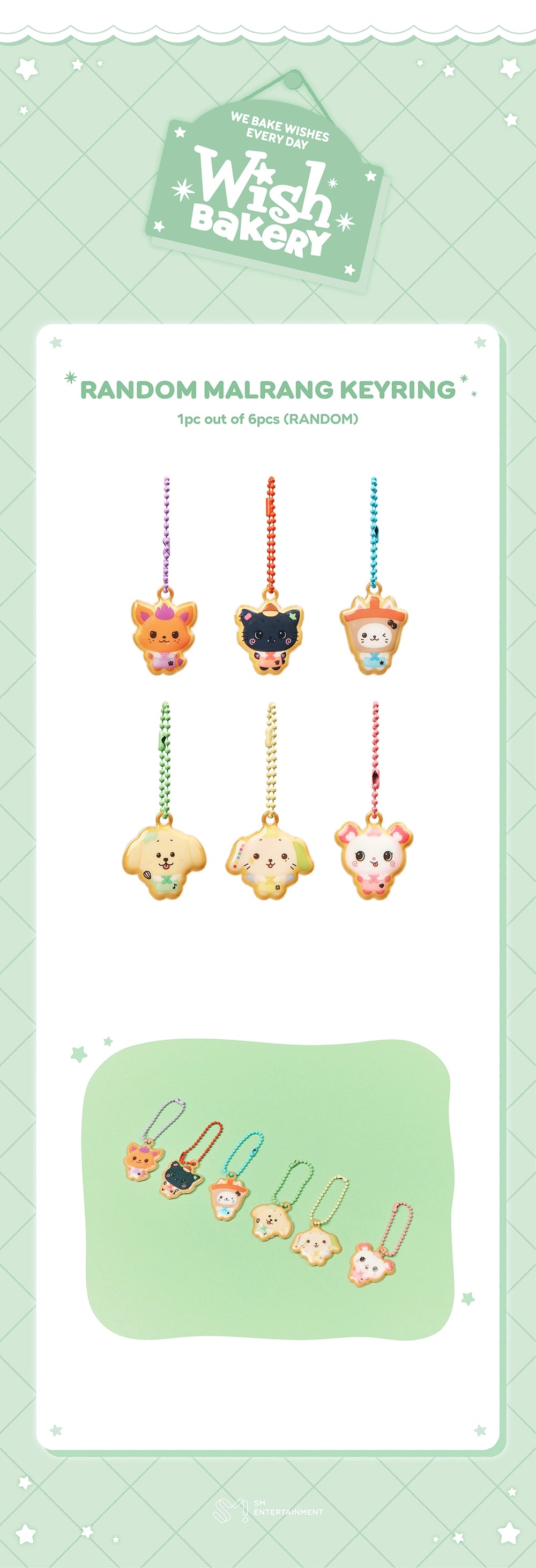 [PRE-ORDER] Random Malrang Keyring - NCT Wish 2026 Pop Up [WISH BAKERY] MD