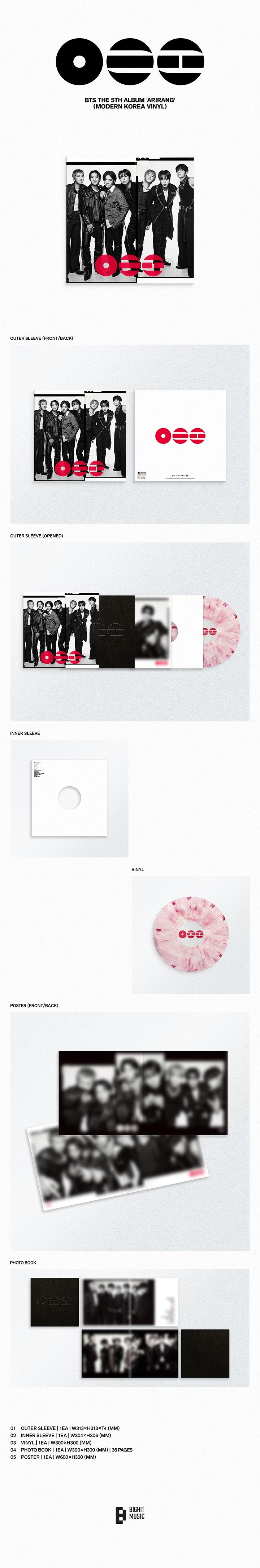 [PRE-ORDER] BTS 5th Album - ARIRANG Modern Korea Vinyl