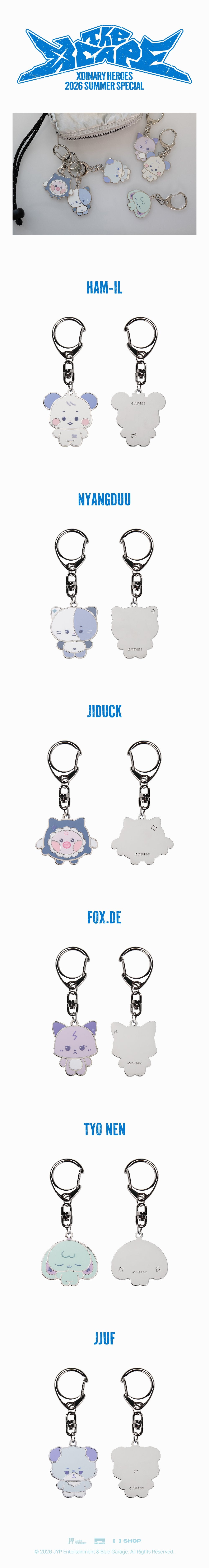 [PRE-ORDER] Xdinary Monsters Metal Keyring - Xdinary Heroes 2026 Summer Special 'The Xcape' MD