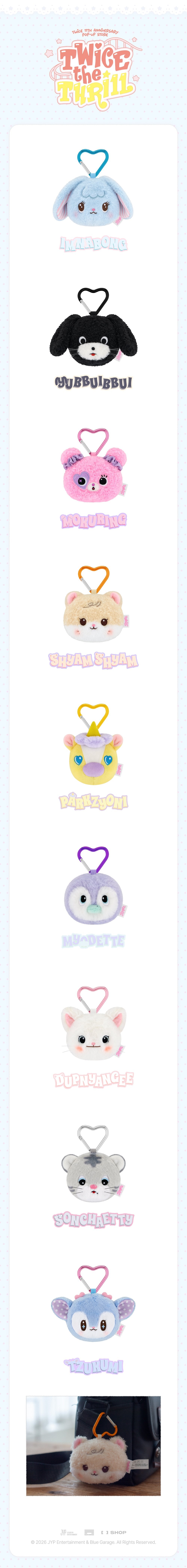 [PRE-ORDER] TDOONGZ Face Keyring - TWICE THE THRILL Pop Up MD
