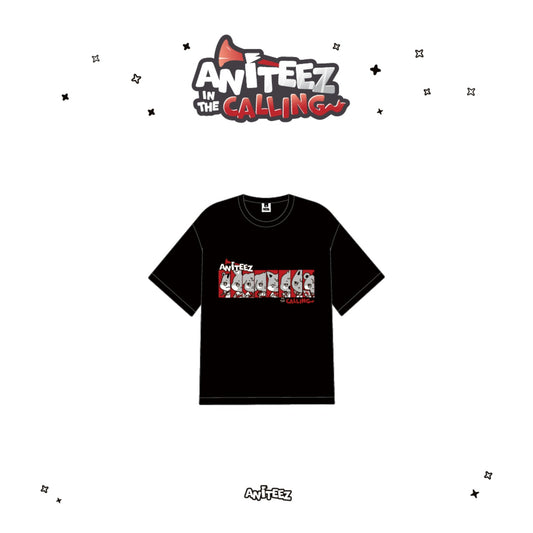 [PRE-ORDER] Black Short Sleeve T-Shirt - ATEEZ x ANITEEZ [ANITEEZ in the Calling MD]
