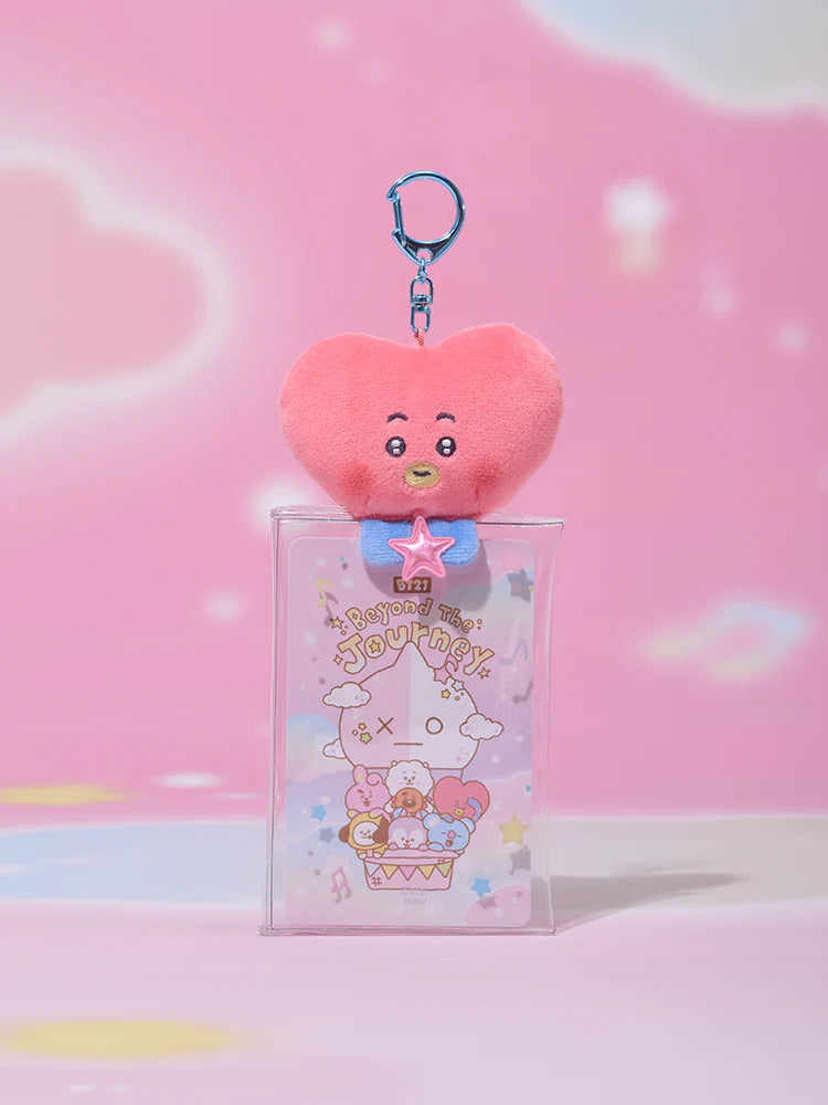 Clear Plush Pouch Keyring - BT21 Beyond the Journey
