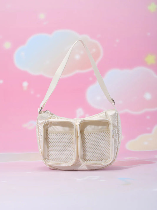 BT21 X COLLER Clear Pocket Multi Cross Bag - BT21 Beyond the Journey