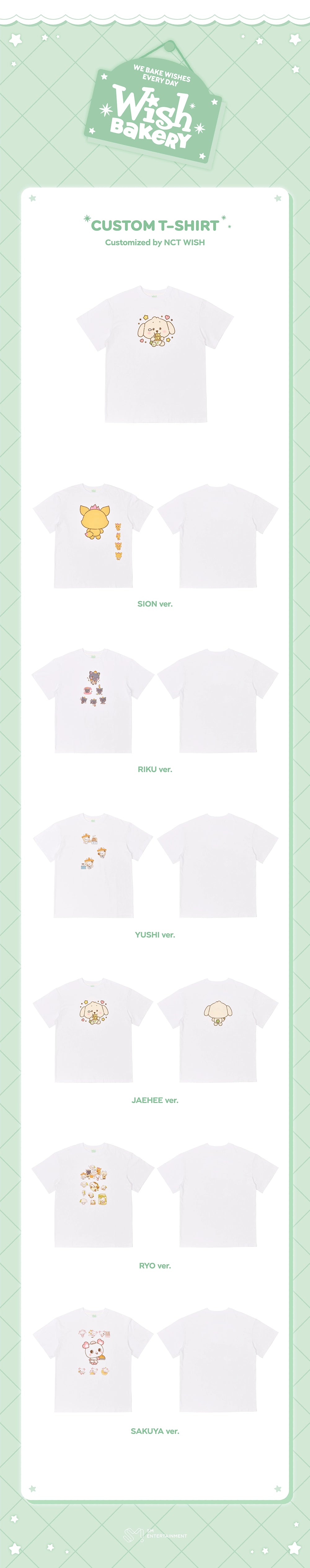[PRE-ORDER] Custom T-Shirt - NCT Wish 2026 Pop Up [WISH BAKERY] MD