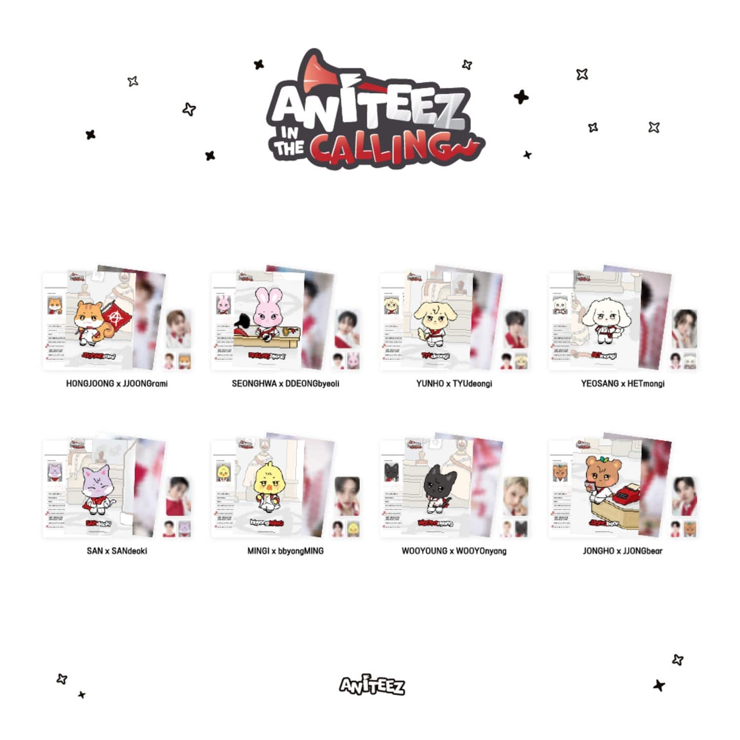 [PRE-ORDER] Calling Profile Holder Set - ATEEZ x ANITEEZ [ANITEEZ in the Calling MD]