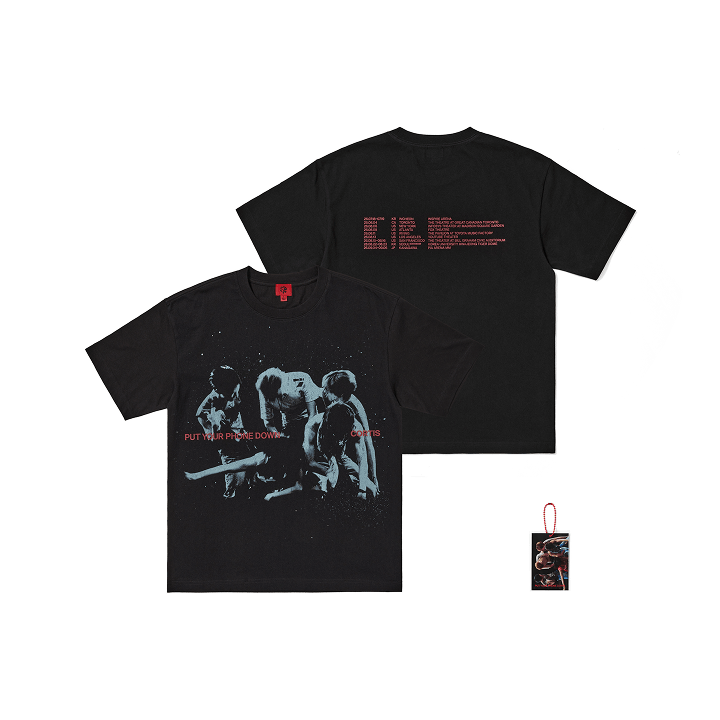 [PRE-ORDER] Tour Routing T-Shirt (Black) - CORTIS 2026 Tour 'Put Your Phone Down' MD