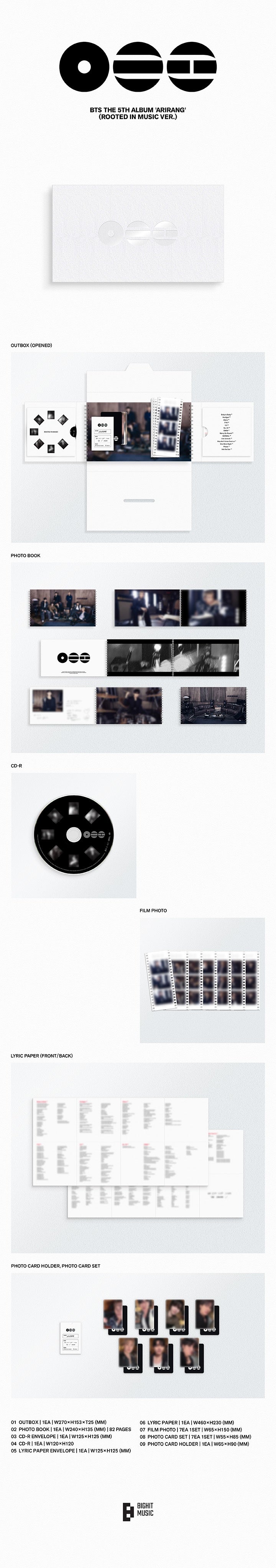[PRE-ORDER] BTS 5th Album - ARIRANG (Standard Ver.) (with Pre-Order Benefit Photocard)