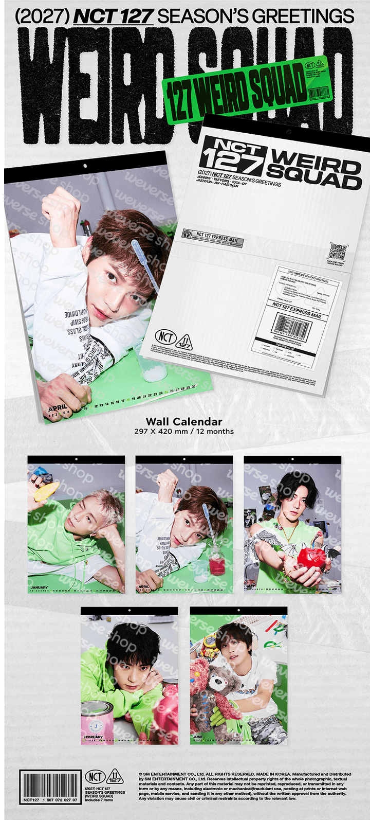 [PRE-ORDER] NCT 127 2027 Seasons Greetings 'Weird Squad'