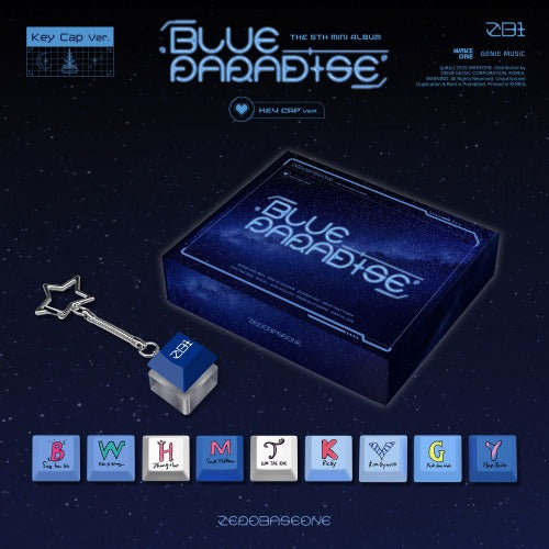 ZEROBASEONE 5th Mini Album - Blue Paradise (Key Cap Ver.)