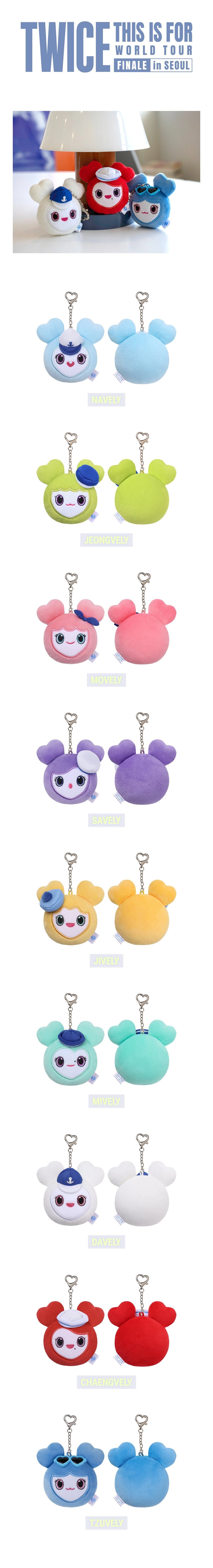 [PRE-ORDER] Lovely Face Keyring Marine Ver. - TWICE 2026 World Tour 'THIS IS FOR' Finale in Seoul MD